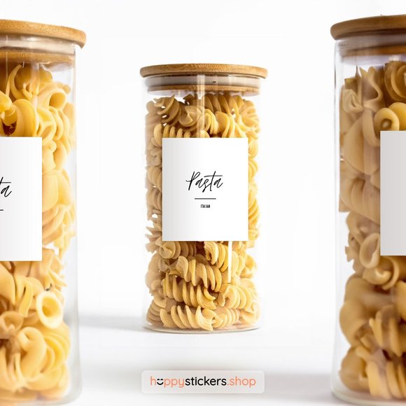 36 Labels • Jelly Minimalist Pantry for Kitchen Storage • Organization Labels - Picture 3 of 17